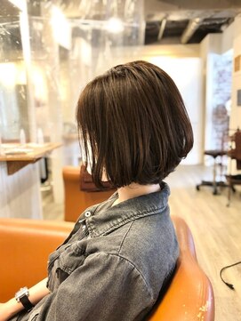 アンプリュス リアン(1+ Unplus lien) マロンベージュふんわり前下がり大人ボブ/亀戸