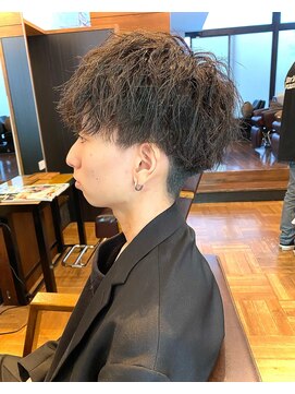 アイリーヘアデザイン(IRIE HAIR DESIGN) 【IRIE HAIR赤坂】スパイラルパーマ×ツーブロック×刈り上げ