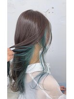 ユッカ エハ 豊中(YUCCA eha)&nbsp;【eha Miki】インナーカラー/グリーン