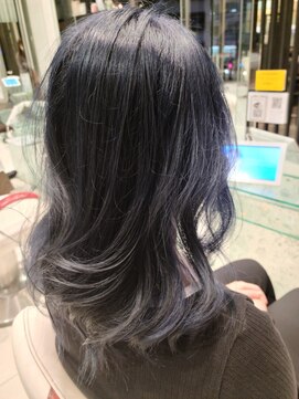アース 浦安店(HAIR&MAKE EARTH) ダブルカラー【ディープブルー】