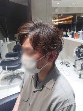 アヴァンスクロス あべのルシアス店(AVANCE. CROSS) センターパート×ニュアンスパーマ