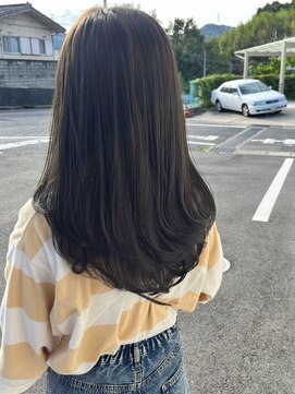 ビューティー サロン ウララ(Beauty Salon URARA) low layer long×olive greige