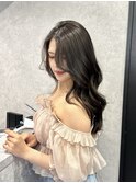 艶感グレージュ/軽めレイヤー/極・髪質改善トリートメント