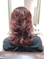 ヘアー グリーン(hair green) 30代40代50代/ウルフレイヤー/ハイレイヤー/レッドハイライト