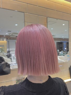 エアー 銀座(air) ペールピンク/ダブルカラー/ブリーチ/ハイトーン