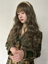 メゾンアクア 表参道(Maison ACQUA) ☆ブリーチなしダブルカラー オリーブ オリーブベージュ ボブ