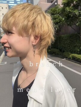 バディ 中野駅前店(BUDDY) Men'sレイヤー×抜きっぱなしブリーチ\14800~中野美容室