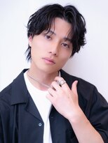 ハバナ 立川(HAVANA)&nbsp;韓国マッシュダークアッシュニュアンスパーマメンズカット黒髪