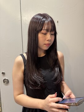 モナン 渋谷(Monan) 艶ロング ラベンダーアッシュ ブラウン モーヴカラー