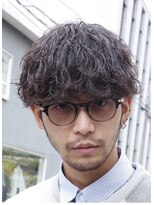 フィフス 原宿(fifth)&nbsp;原宿ゆるめ波巻きスパイラルパーマメンズカットラウンドマッシュ