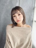 《30代～大人透明感》白髪ぼかしハイライト＋艶カラー