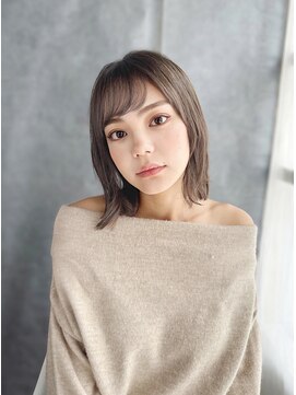 ラピス 新宿店(Lapis) 《30代～大人透明感》白髪ぼかしハイライト＋艶カラー