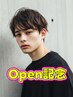 Open記念！【学割U24/何度でも◎】men'sカット＋men'sパーマ ￥11000
