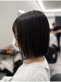 着物ヘア/大人ガーリー/ダークアッシュ/似合わせカット/木更津