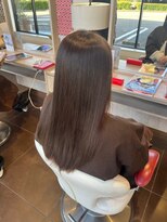 アース 会津若松店(HAIR&MAKE EARTH)&nbsp;ナチュラルブラウン×美髪ストレートロング