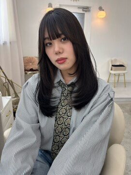 ユイマァル 岡山(YUIMARL) ニュアンスレイヤー学生カットラフレイヤー黒髪韓国レイヤー