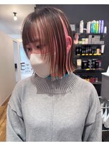 アンス 大阪梅田(ANs.)&nbsp;10代20代30代ロングレイヤーインナーカラー小顔丸みボブディ