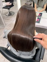 アール ヘアー デザイン(r hair design)&nbsp;サラツヤロングベージュカラーブリーチしない透明感カラー