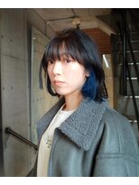 ヒュエ 表参道(Hue) インナーカラー/ダークブルー/インナーブルー