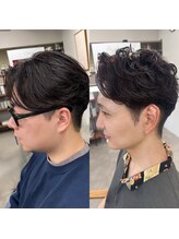  【服部雄輝】《清潔感×トレンド》骨格補正カット×パーマで、コンプレックスを自信に変える。