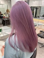 サンクプロジェクト(cinq PROJECT) 原宿ブリーチダブルカラーピンクベージュピンクラベンダーカラー