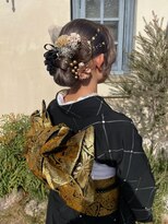 ラポール 蟹江(RAPPORT)&nbsp;【和装ヘア】華やか飾り映えアップスタイル小顔魅せ