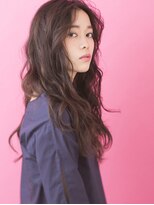 シャンプー ひろせ店(SHAMPOO)&nbsp;ダークカラーとエッジを効かせたウェーブヘア