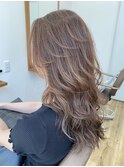外国人風ウェーブ☆ナチュラルグレージュ