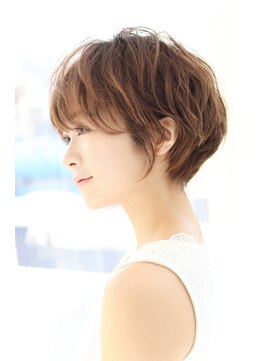 アッシュ 戸田公園店(Ash) ショートにプラスワンデザイン　お手入れ簡単ミックスウェーブ