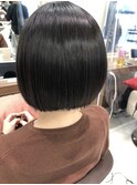 ボブ+縮毛矯正