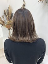 ドロップ&nbsp;ミルクティーグレージュ×ハイライトカラー