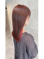 ドゥマン(Demain)&nbsp;大人かわいいインナーカラーイヤリングカラー美髪ピンク小顔