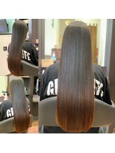 バンズヘアーファミリー(Ban.s Hair Family) 縮毛矯正（前処理に2ヶ月前に酸熱トリートメント）
