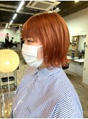 外ハネボブ　カラーオレンジ　angelica天理店【川崎優太】