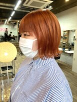 アンジェリカ 天理店(ANGELICA)&nbsp;外ハネボブ　カラーオレンジ　angelica天理店【川崎優太】