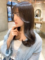 ロンド エスポワール 錦糸町(Lond espoir)&nbsp;◯前髪ピンクベージュインナーグレージュお顔周り韓国