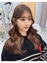 アフロートリノ(AFLOAT Leino) 大人可愛い韓国ヘア レイヤーカット くびれヘア パッツン前髪