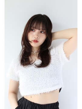 ガリカ 横浜(Gallica) 【mirei】セミロングウルフレイヤー/顔周りレイヤー