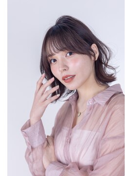 ブリング バイ スノードロップ 吉祥寺(BRING by Snowdrop) 黒髪/グレーベージュ/レイヤーロング/前髪パーマ/吉祥寺