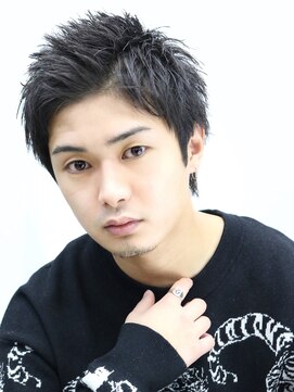 クロト 福岡本店(KUROT) ツーブロック刈り上げビジネス短髪束感黒髪アップバング