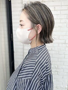 ヘアメイク シンズ レインボー(Hair Make SHIN'S RAINBOW) ショートボブ/大人巻き/ぷつっとボブ/ナチュラルモード/高松