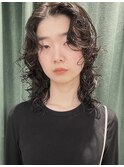 【心斎橋】ミディアムウルフパーマ