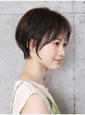 大人美人ショートヘア 丸みショート 30代 近鉄奈良