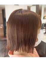 エノモト(ENOMOTO) 20代30代大人女性可愛い外ハネボブ×ピレンジカラー