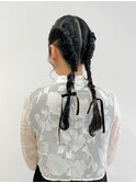 タイトツイン ×   ベロアリボン