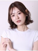 デザインカラーレイヤーカットウェットヘアオリーブベージュ0805