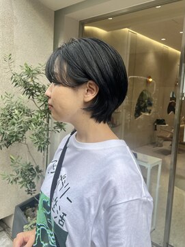 マイル 渋谷(mile) 【SATSUKI】丸みショート / ブルーブラック