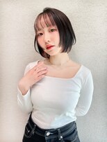 ロンド ジュルード 名古屋(Lond jeloud)&nbsp;ショート ボブ インナーカラー 韓国風41101