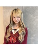 ハイトーン10代20代黒メッシュプルエクステ名古屋