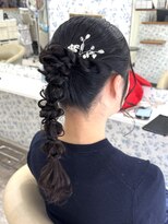 サクララ(Sakura la)&nbsp;ポニーテール編み下ろし/参列ヘア/二次会ヘア/アップヘア